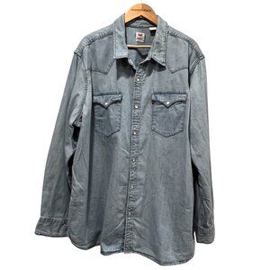 Levi's Barstow Western Denim Shirt, Light Wash, 3XL